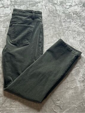 Talbots Olive Green High-Waist Skinny corduroys